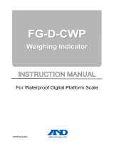 ANDFG-D-CWP Waterproof Digital Platform Scale