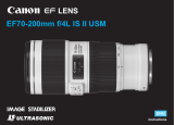 Canon EF 70-200mm USM Lens User manual