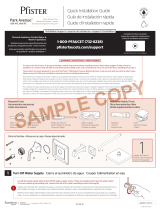 Pfister Park Avenue R89-1FEBG Specification and Owner Manual