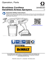 Graco 3A4803D, Brushless Cordless HandHeld Airless Sprayer Owner's manual