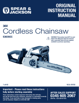 Spear & Jackson S3635CC 35cm Cordless Chainsaw User manual