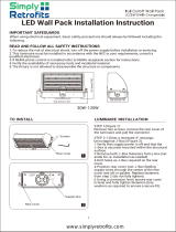 Simply Retrofits WP12 Full Cutoff Wall Pack User manual