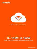 Tenda TEF1109P-8-102W Gigabit Desktop Switch Owner's manual