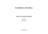 Fisher and Paykel EB30PSX1 Built-in Coffee Maker User guide