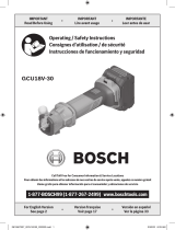 Bosch GCU18V-30 Brushless Cut Out Tool User manual