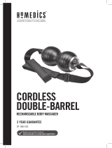 HoMedics SP-180J-EU2 Cordless Double-Barrel Rechargeable Body Massager User manual