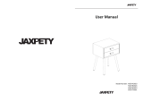 JAXPETY HG61B0924 Mid-Century Modern Nightstand Set User manual