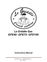 Le Griddle GFE40 Wee 4 Burner Built In Gas User manual