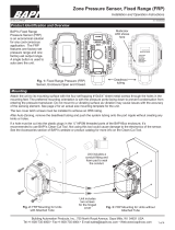 ADK Instruments 33128 Zone Pressure Sensor, Fixed Range (FRP) User manual
