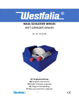 Westfalia Nass-Schleifer WNS45 Operating instructions