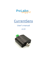 PoLabs CurrentSens 25A RMS Oscilloscope Current Probe User manual