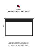 BOMAKER 495959 100-Inch Projector Screen User manual