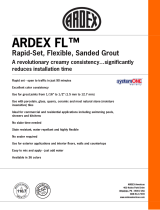 ARDEX FL Rapid-Set Flexible Sanded Grout User manual