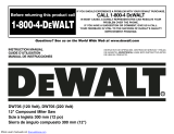DeWalt DW705 Compound Miter Saw User manual