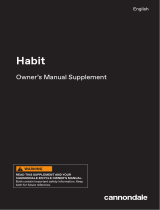 Cannondale Habit Owner's manual