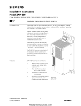 Siemens ZAM-180 Zone Amplifier Module User manual