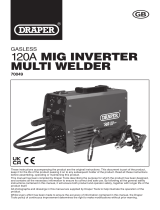 Draper MW120A Gasless 120A MIG Inverter Multi Welder User manual