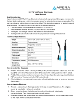 Apera 201T-F pH/Temp. Electrode User manual