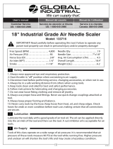 Global Industrial 133716 18 Inch Industrial Grade Air Needle Scaler User manual
