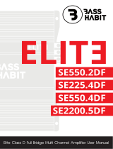 Bass Habit Elite Class D Full Bridge Multi Channel Amplifier User manual