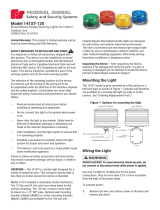 Federal Signal 141ST Electraflash® Strobe Warning Light User manual