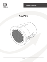 AUDAC AWP06 Waterproof Ceiling Speaker User manual