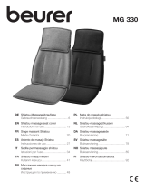 Beurer MG 330 Shiatsu Massage Seat Cover User manual