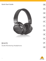 Behringer BH470 Studio Monitoring Headphones User guide
