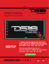 DS18 DDX7CP 7 Inch Touchscreen Mech Less Double Din Head Unit Owner's manual