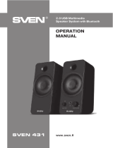 Sven 431 2.0 USB Multimedia Speaker System User manual