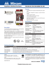 Mircom FOM-2000-UM Single-Mode or Multi-Mode Fiber Module Owner's manual