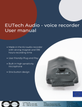 SPY SHOP EUROPE BAETS1KZARC EUTech Audio Voice Recorder User manual