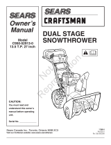 Simplicity SEARS CRAFTSMAN SNOWTHROWER, 13.5 TP, 27 INCH User manual