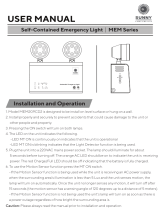 Sunny MEM Series Self-Contained Emergency Light User manual