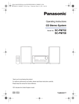 Panasonic SCPM700EG Operating instructions