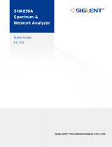 SIGLENT SHA850A Series Handheld Spectrum / Vector Network Analyzer User guide