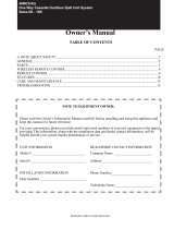 Bryant 40MCCAQ Owner's manual