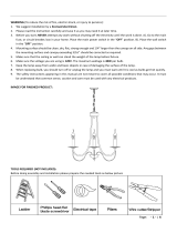 The Home Depot A02894 Modern Black Chandelier Candlestick Island 5-Light Pendant Light Installation guide