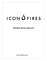 ICON FIRES BIO-70-210 Slimline Burner User manual