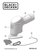 BLACK DECKER REVDS12C 12V Cordless Detail Sander User manual