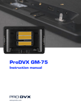 Pro DVX GM-75 Glass Mount User manual