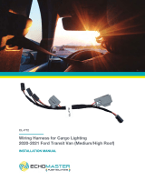 EchoMaster CL-FT2 Wiring Harness for Cargo Lighting 2020-2021 Ford Transit Van User manual