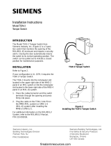 Siemens TSW-2 Tamper Switch User manual