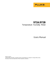 Fluke 972A/972B/972ES Temperature and Humidity Meter User manual