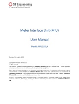 ST Engineering MIU1USLA Meter Interface Unit User manual