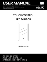 Better Bathrooms 24916 Touch Control LED Mirror User manual