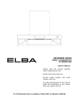 Elba EH-N9638ST SS Designer Hood Owner's manual
