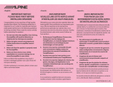 Alpine HDZ-653 3-Way Component System Owner's manual