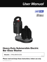 Noble 274SUBWSH250 Heavy Duty Submersible Electric Bar Glass Washer User manual