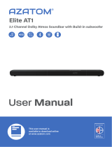AZATOM Elite AT1 2.1 Channel Dolby Atmos Soundbar User manual
